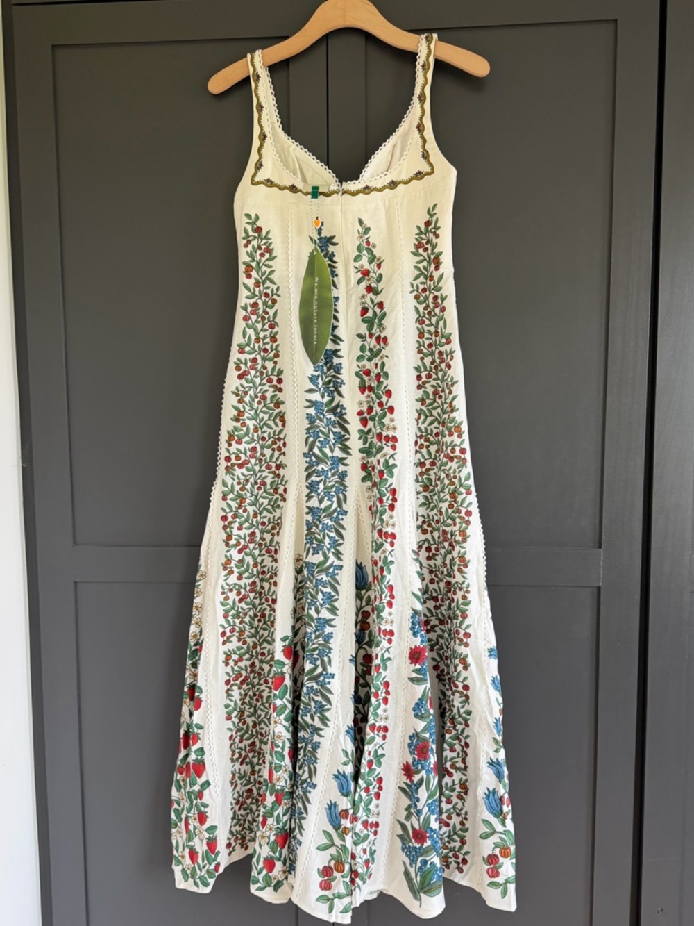 FARM Rio Fruity Beauty Linen Blend Maxi Dress | S - Picture 6 of 15